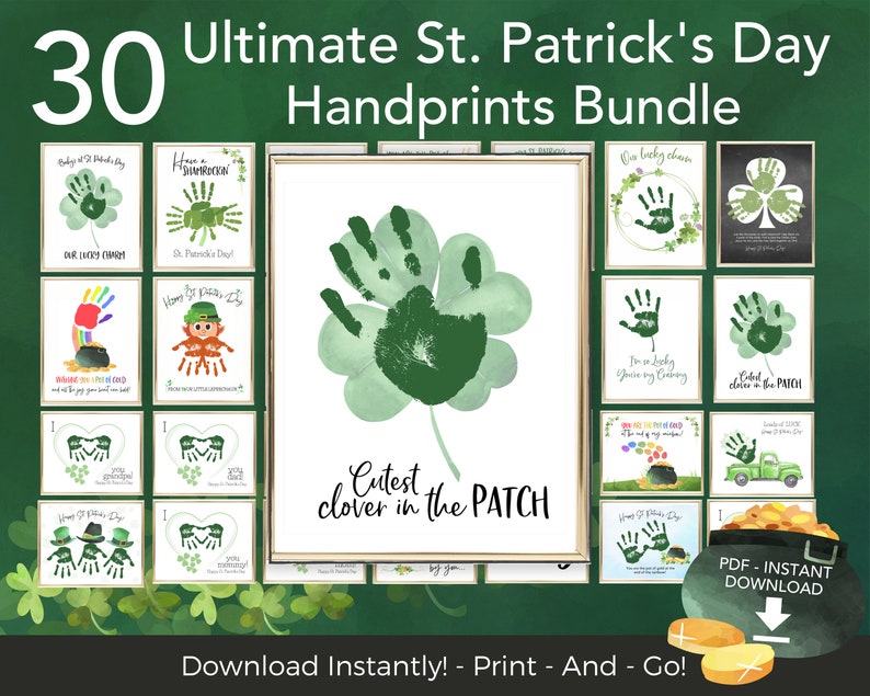 st patricks day handprint