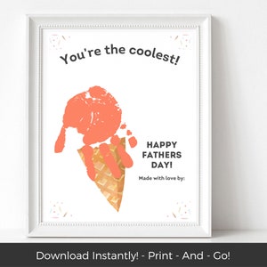 Arte con le impronte delle mani dei bambini, biglietto stampabile per la festa del papà da parte di un bambino, biglietto per ammirare il nonno, regalo perfetto per il nonno, regalo per il papà da parte dei bambini, compleanno e Natale
