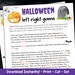 Left Right Game Halloween Printable, Pass the Pumpkin Game Halloween ...