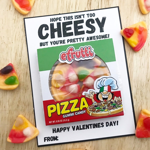 Pizza Valentine Card, Valentine Printable Kids Valentine, Funny Valentine Card Kids, Instant Download, Tween Valentine from Teacher