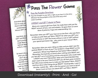 Mothers Day Pass the Gift Game, Left Right Game, Mothers Day Brunch Pass the Prize Game, Gift Exchange Game, Gift Swap Game, Icebreaker Game