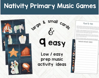 NATIVITY Singing Time Activity, LDS Primary Chorister, LDS Primary Music Game, Singing Time Ideas, Mormon Music Leader