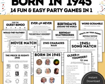 80e anniversaire à imprimer, 80e anniversaire, jeux de société pour 80e anniversaire 1945, 80e anniversaire pour lui, 80e anniversaire hommes, femmes ou adultes