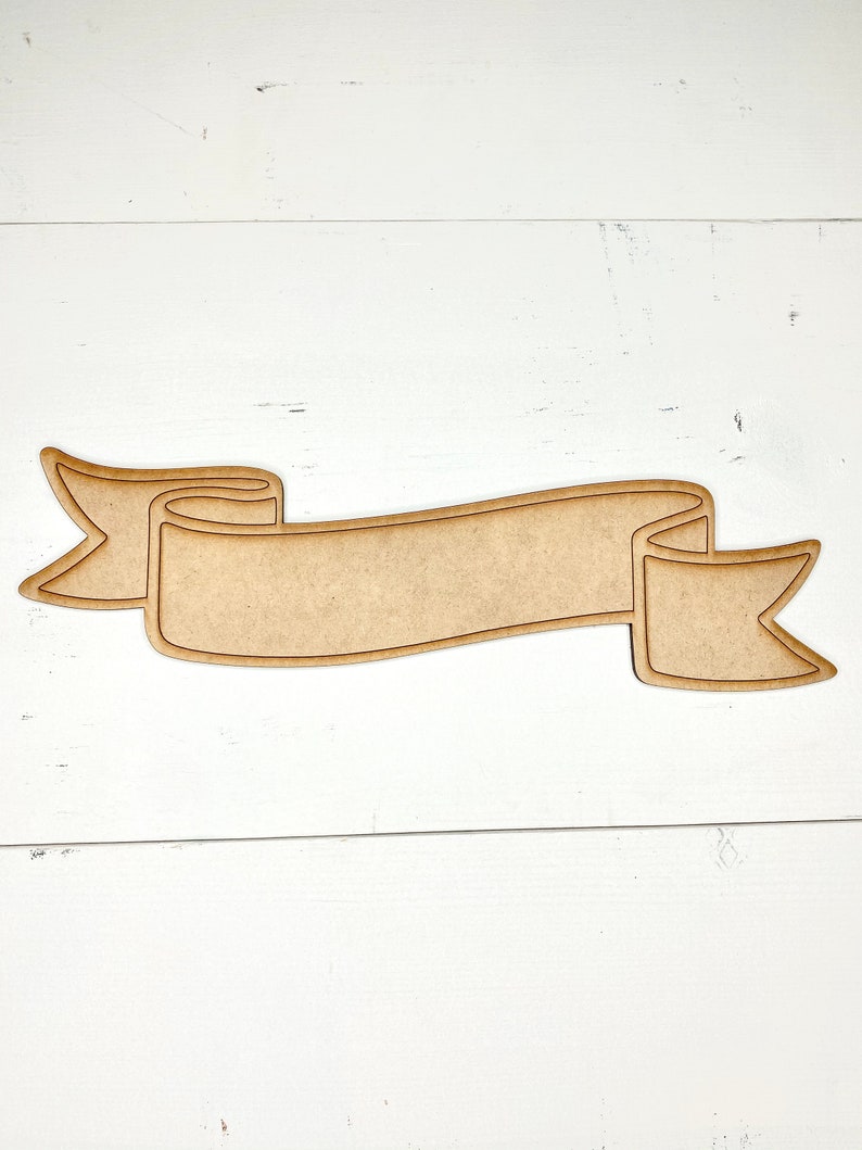 Banner Cutout Unfinished Wood Cut Outs for Signs Banner - Etsy