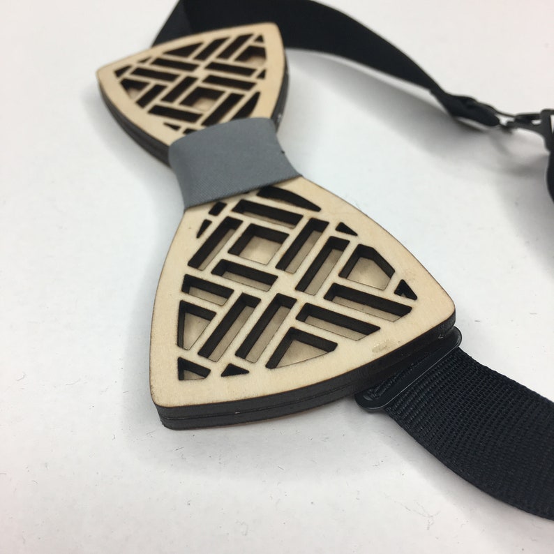 Wood Bow Tie Groomsmen Gift Box Bow Tie Groomsmen Proposal Gift