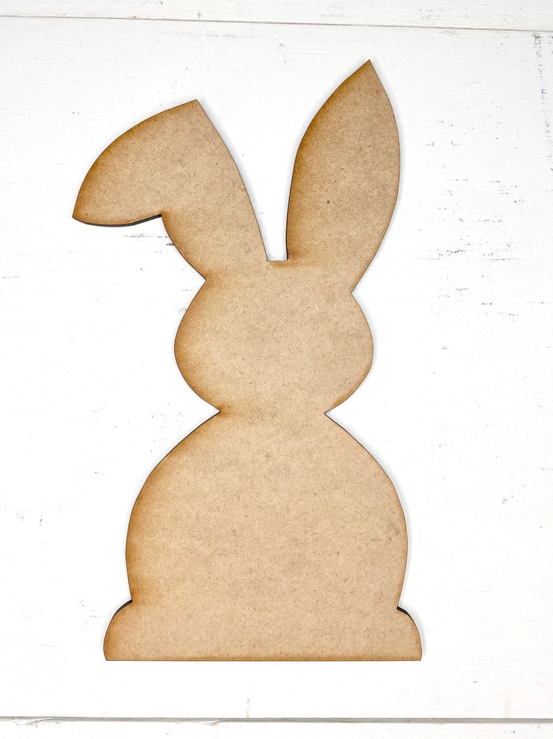 Easter Bunny Cutout Unfinished Wood Cut Outs for Signs Etsy