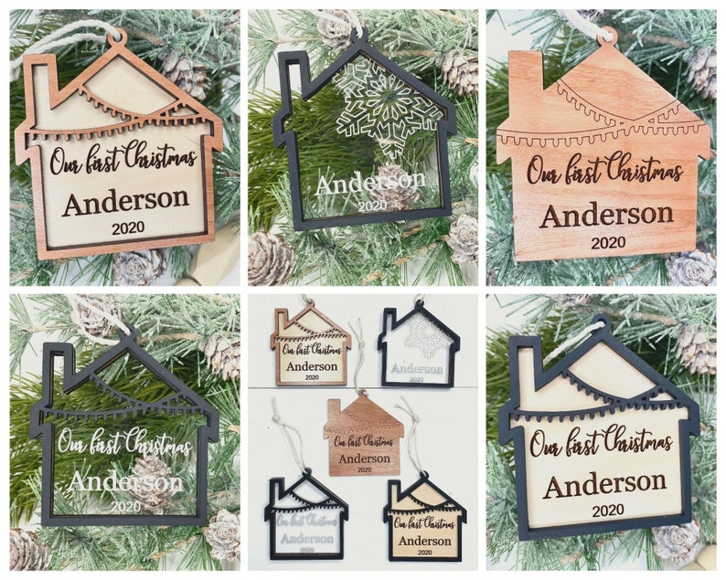 Download First Christmas Ornament SVG House Ornament SVG First Home ...