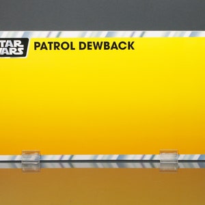 Patrol Dewback - Vintage Star Wars-actiefiguur achterkant kaarten