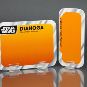 Dianoga Alien Trash Monster - Vintage Star Wars Actionfigur Display Kartenrückseite