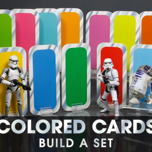 Build A Set - 2.00 each Card - Custom build a set of Star Wars Action Figure Display Card Backs from a list of available cards