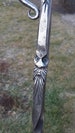 Fire Poker, Blacksmith Made, Camping Gear, Wrought Iron Poker, Fireplace Decor, Wizard, Slowcraft 