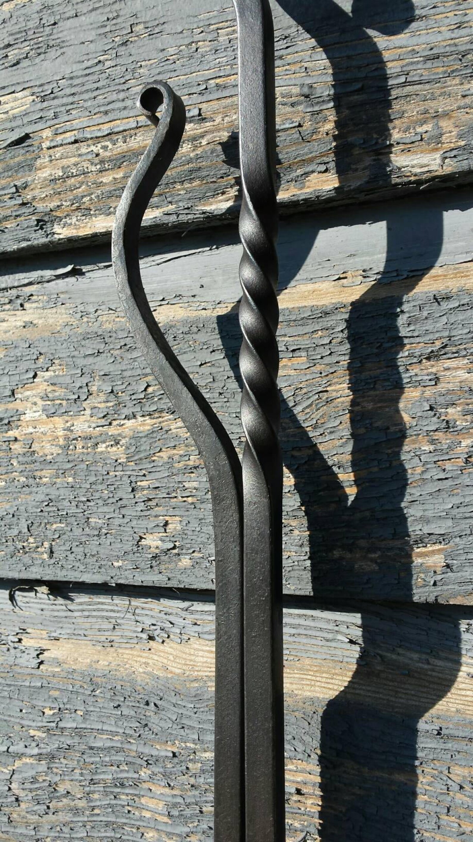 Iron Fire Tongs Blacksmith Made Handmade Hand Etsy