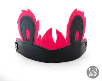 Animal Crown Head Dress |PINK & BLACK BEAR Costume Accessory | Kids to Adult Size