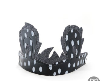 Animal Crown Head Dress | GREY BLACK BEAR Costume Accessory | Kids to Adult Size