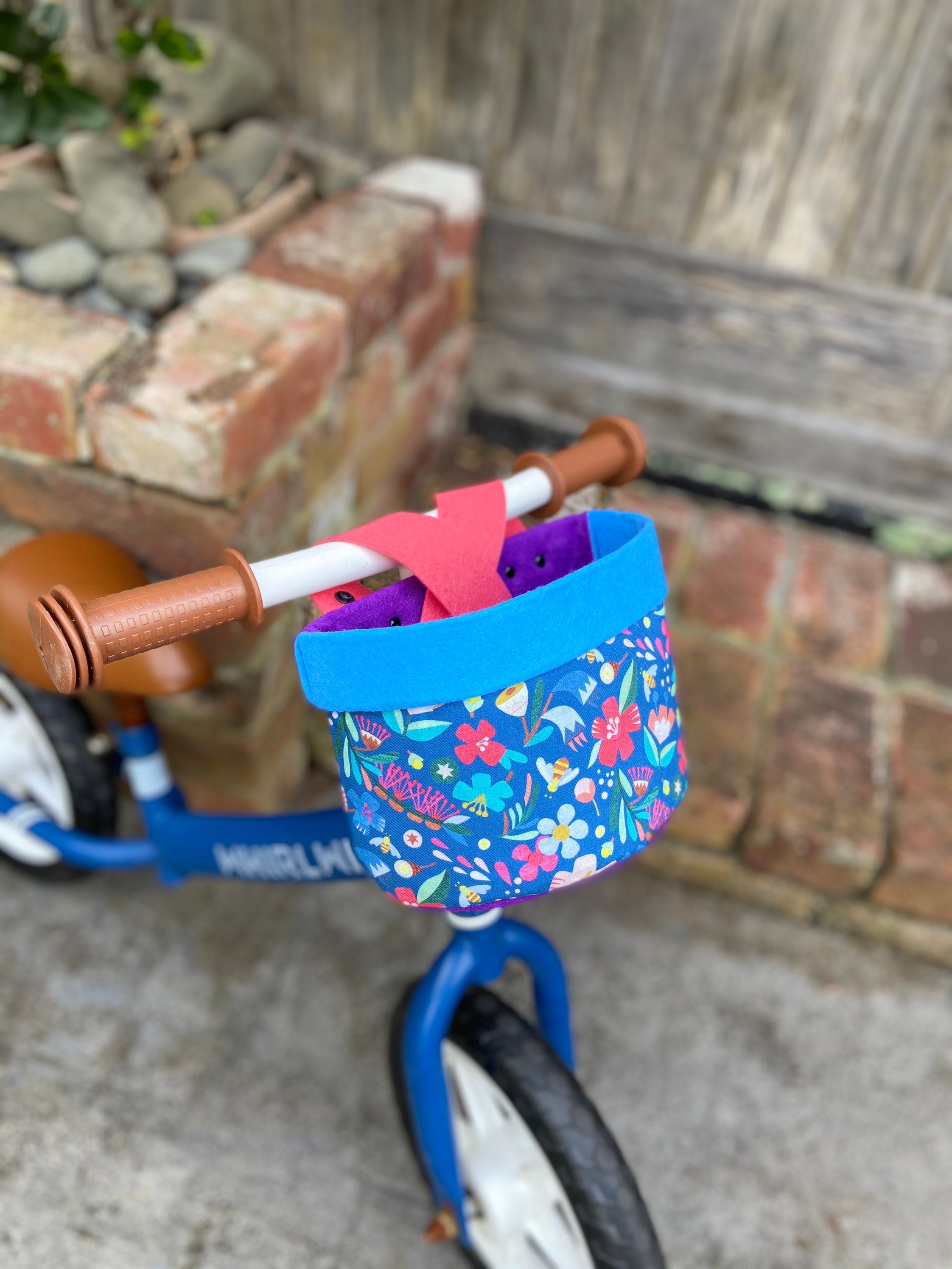 Bike & Scooter Handlebar Basket 6 Way Push Clip on Spring Etsy
