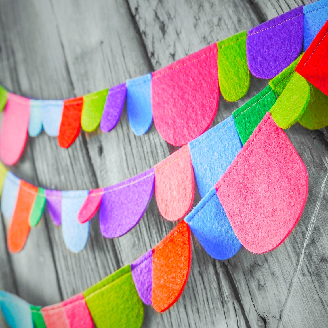 Fieltro arco iris / 2 metros 7 pies de largo Etsy
