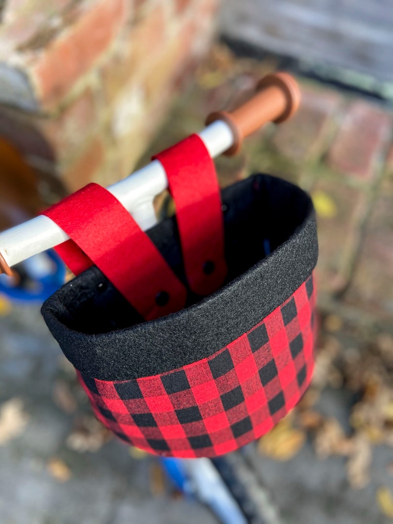 Bike & Scooter Handlebar Basket 6 Way Push Clip on Buffalo Etsy