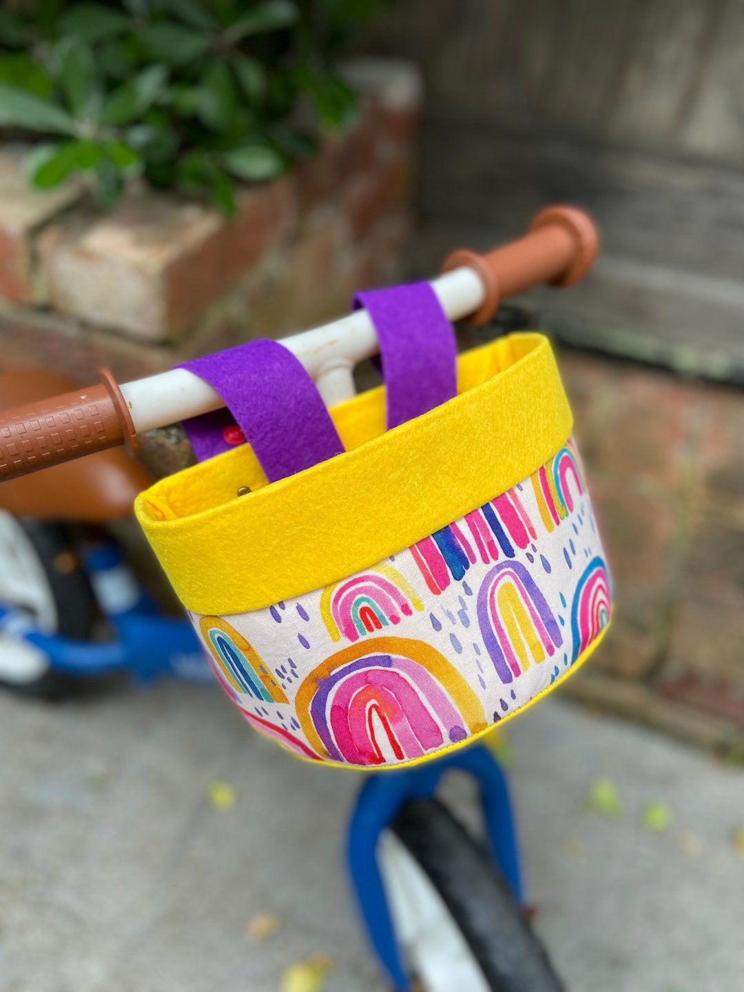 Bike & Scooter Handlebar Basket 6 Way Push Clip on Etsy