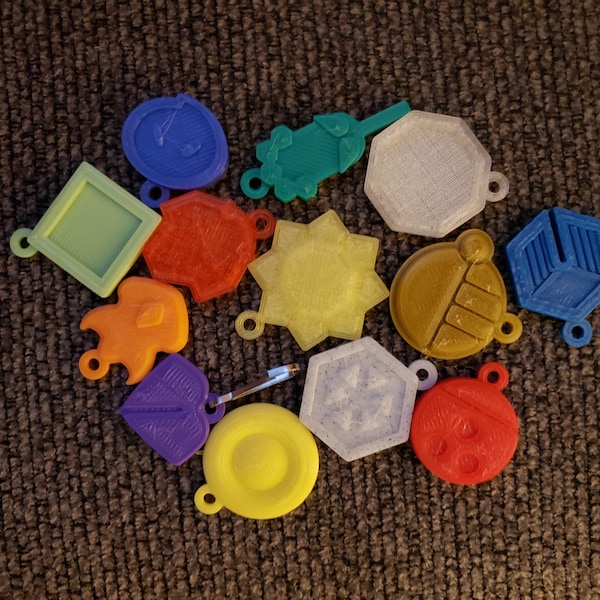 Llavero Pokemon Gym Badge (Región de Kanto)