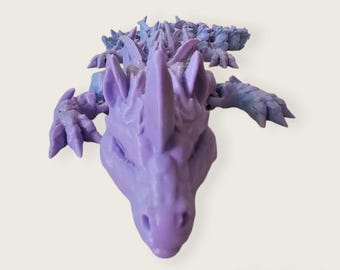 Unicornio dragón mágico impreso en 3D de Cinderwing / Criatura de fantasía articulada