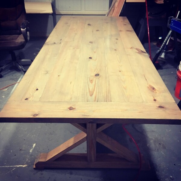 X-Style Farmhouse Table and Bench