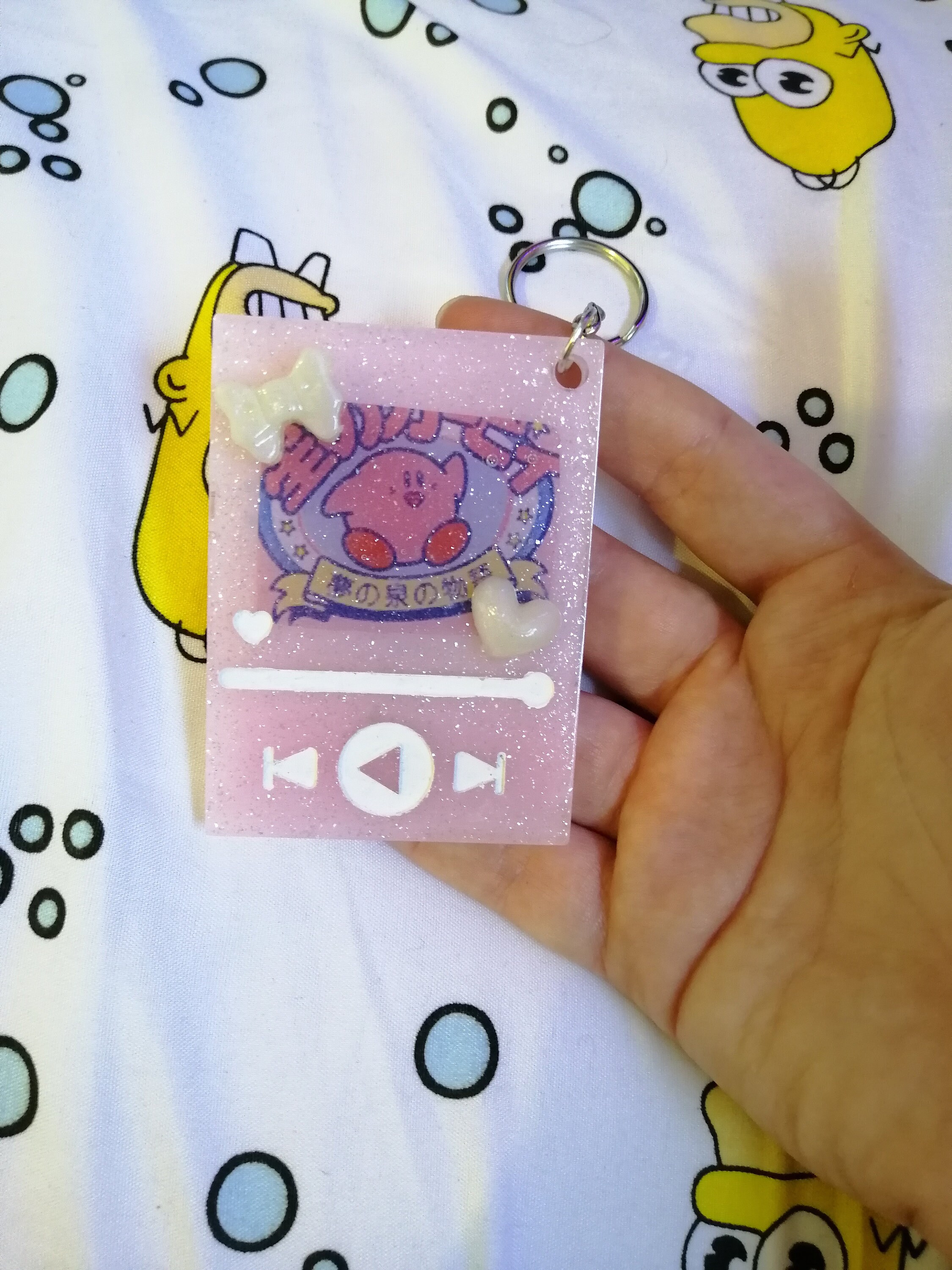 Kirby mp3 player keychain Etsy