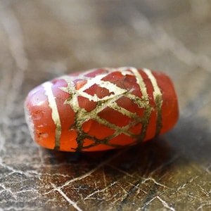 Old tibetan pema raka flat and oval bead【free shipping】【CB19004A-4】