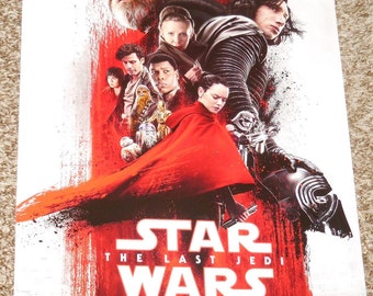 The Last Jedi Poster Etsy The Last Jedi Poster Etsy