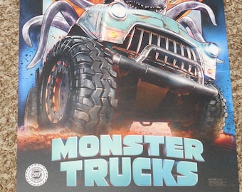 Monster Trucks Cinemark Limited Edition 11x17 Inch Movie 