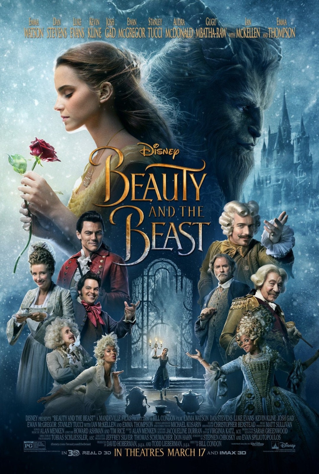 Beauty and the Beast 2017 - 13x19 Inch Movie POSTER - Etsy
