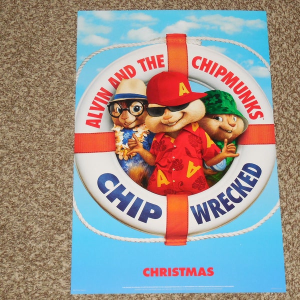 Alvin and the Chipmunks Chipwrecked 13.5x20 Inch Movie POSTER