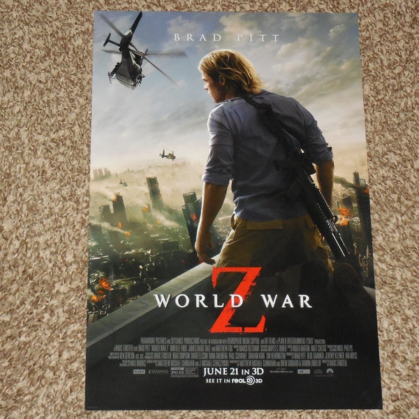 World War Z "D" 11x17 Inch Movie POSTER