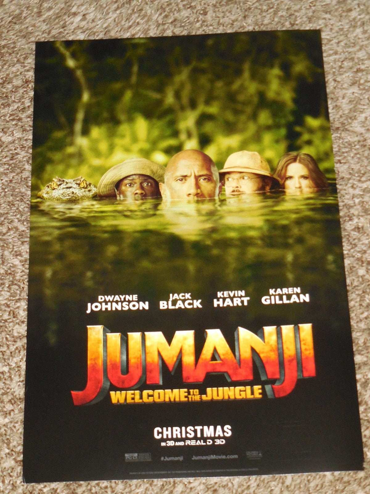 Jumanji - Welcome to the Jungle Posters - Jack Black - A3 & A4