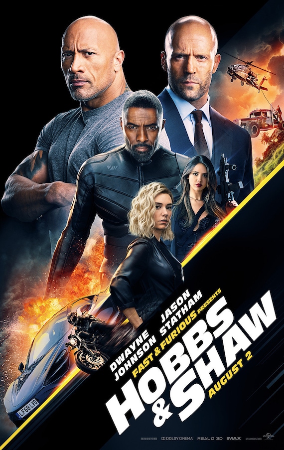 Poster Hobbs And Shaw Free Fast Furious Hobbs Shaw Movie Poster