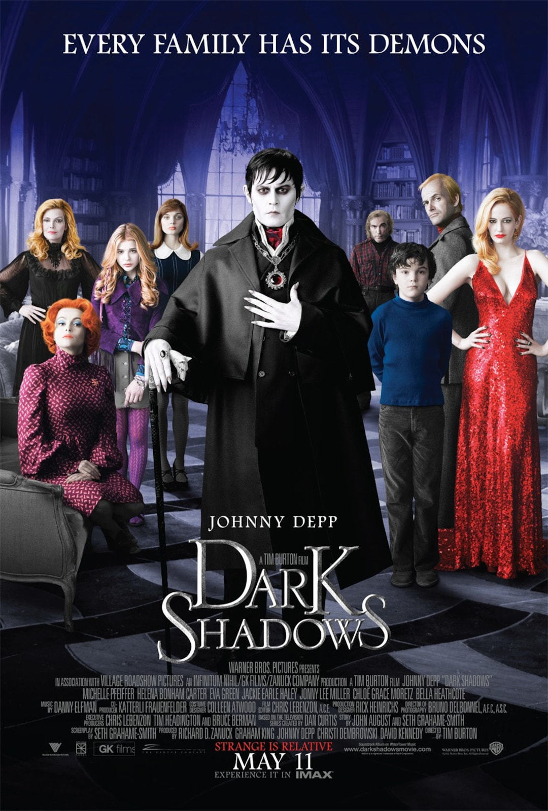 Dark Shadows 11.5x17 Inch Movie POSTER - Etsy