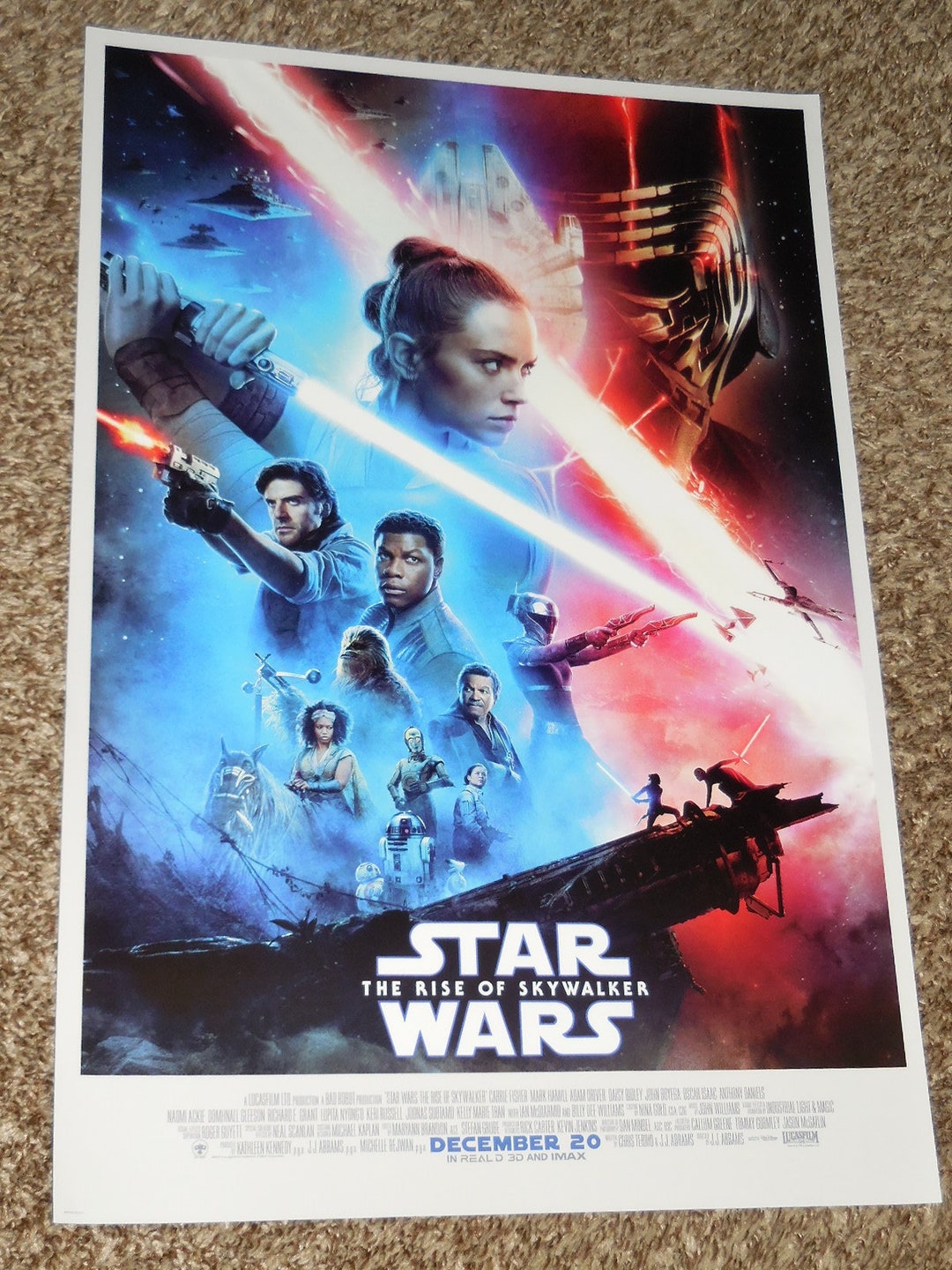 Star Wars the Rise of Skywalker 13.5x20 Inch Movie POSTER - Etsy