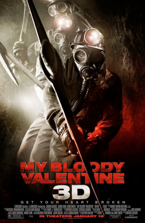 My Bloody Valentine 13.5x20 Inch Movie POSTER - Etsy