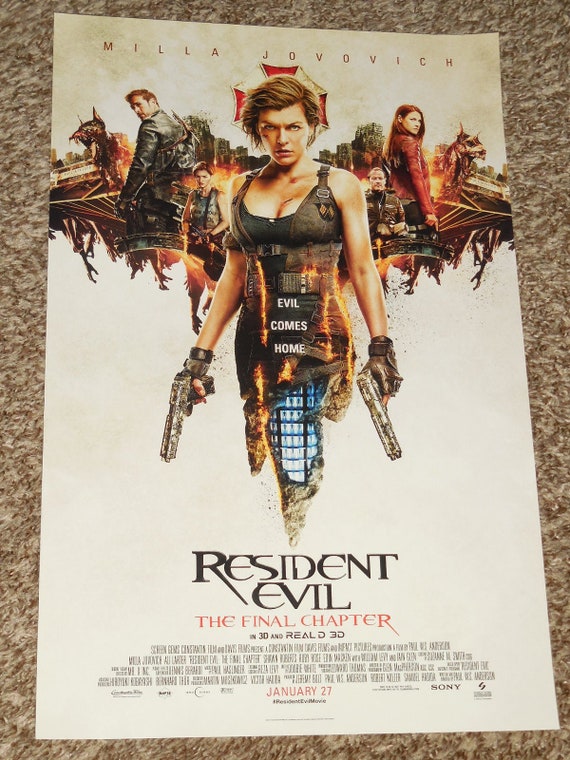 Resident Evil: The Final Chapter Movie POSTER 11 x 17 Style B