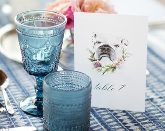 Printable table numbers with custom art, Hand drawn custom illustrated table numbers, hand drawn table plan, watercolor table numbers