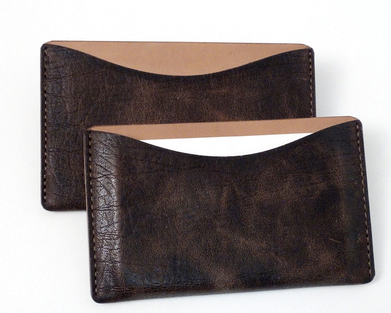 Business Card Cases Leather Case Leather Case for Business Etsy