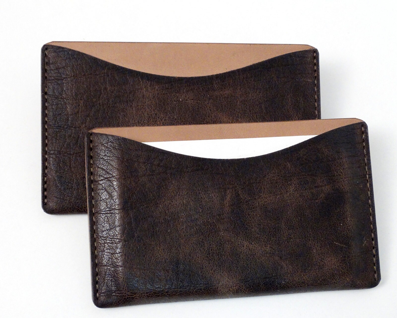 Business Card Cases Leather Case Leather Case for Business Etsy