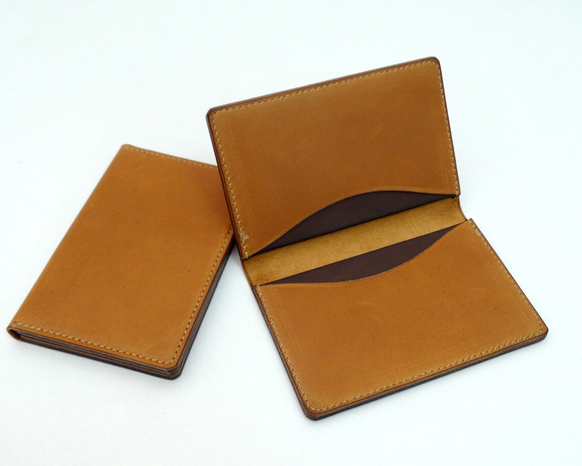Wallet Leather Mini Wallet Wallet Wallet Wallet Brown Red Etsy