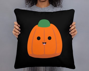 Candy Pumpkin Halloween Throw Pillow