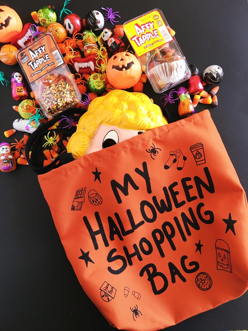 My Halloween Shopping Bagthe Perfect Shopping Tote for a Etsy