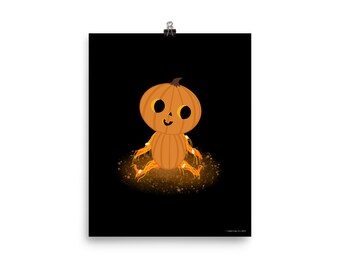 Pumpkin Man Art Print 8x10