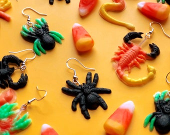 Creepy Crawler Earrings- Halloween Collection-choose your color