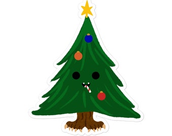 Christmas Tree Monster Sticker