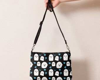 Ghost Love Crossbody Bag | Halloween Handbag| Vegan Leather