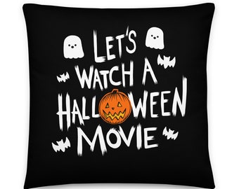 Lets Watch a Halloween Movie Basic Pillow