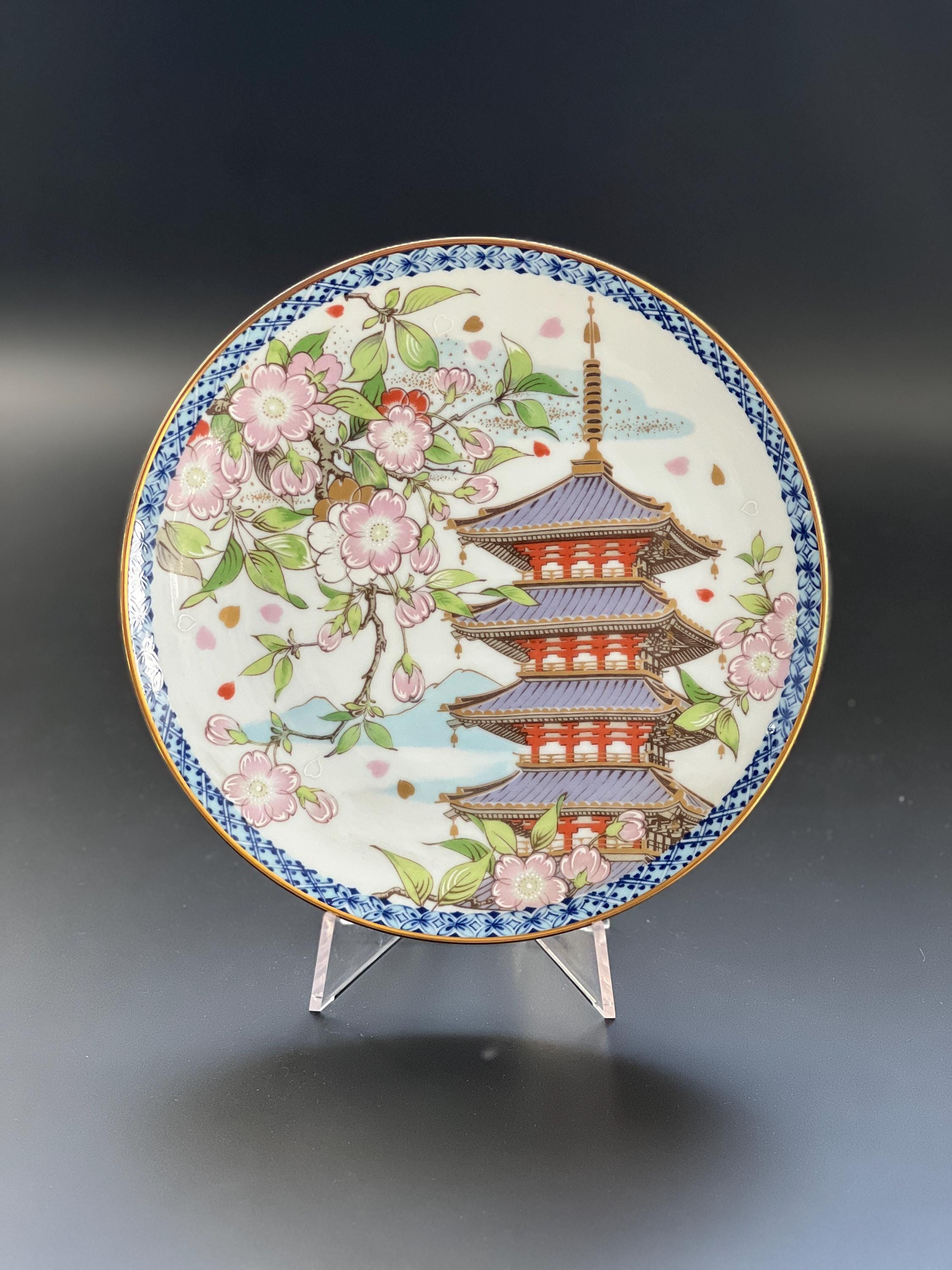 ヴィンテージ ノリタケ 加藤明夫作 磁器プレート 四季 秋冬 日本